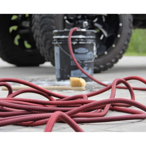  [아마존핫딜][아마존 핫딜] Pure Expandable Garden Hose 50 FT with Spray Nozzle Best Expanding Retractable Water Pipe for Garden Lawn Zero Kink Red Line