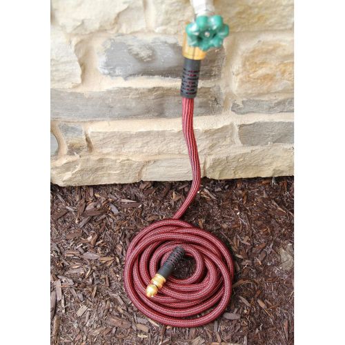  [아마존핫딜][아마존 핫딜] Pure Expandable Garden Hose 50 FT with Spray Nozzle Best Expanding Retractable Water Pipe for Garden Lawn Zero Kink Red Line