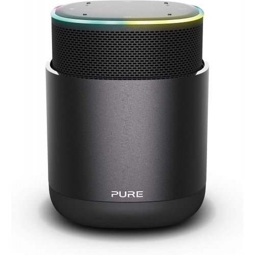  [아마존베스트]-Service-Informationen Pure DiscovR Smart Home Wireless Speaker with Alexa Voice Control (360 Degree Sound, 15 Hours Battery, Fast Charge, Internet Radio and Special Privacy Protection) - Black