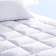 Pure Brands Mattress Topper & Mattress Pad Protector in One - Quality Plush Luxury Down Alternative Pillow Top - Make Your Bed Luxurious - 18 Deep Pocket - Queen Size