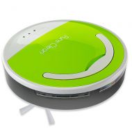 Pure Clean Smart Robot Vacuum Sweeper Cleaner - Automatic Multisurface Bagless Floor Cleaner w/ Built-in Rechargeable Battery, Selectable Cleaning Modes, 0.3L Dust Bin Capacity, 90 Min Runtim