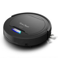 Pure Clean PURE CLEAN PUCRC26B.5 Automatic Robot Auto Vacuum - Home Cleaning - Cleaner Bot Self Detects Stairs - HEPA Filter Pet Hair Allergies Friendly, Black