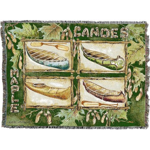  Pure Country Weavers Canoes Blanket Tapestry Throw