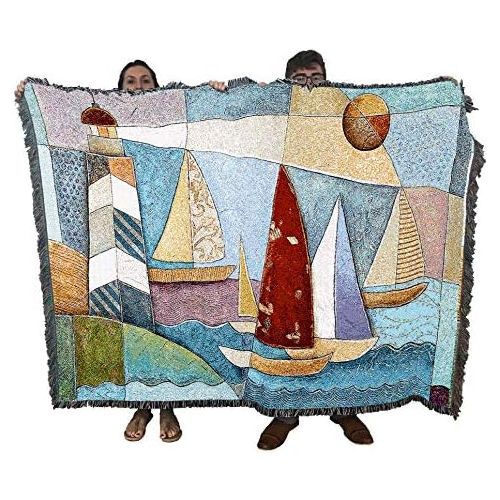  Pure Country Weavers Bay Regatta Blanket Tapestry Throw