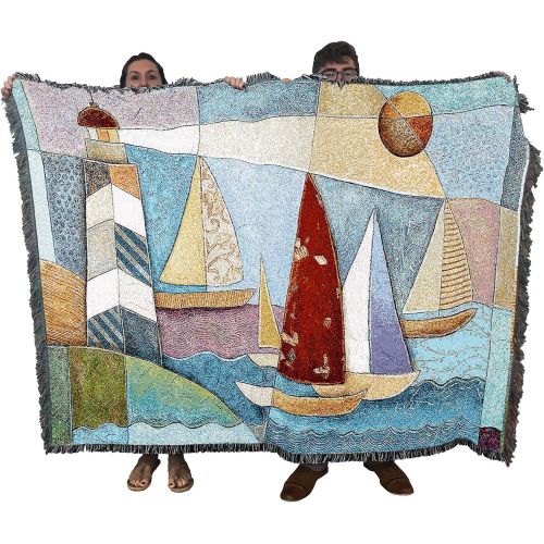  Pure Country Weavers Bay Regatta Blanket Tapestry Throw