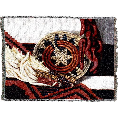  Pure Country Weavers Indian Market Tapestry Throw