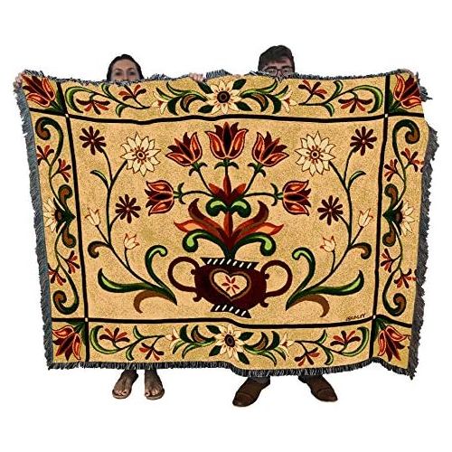  Pure Country Weavers Heritage Floral Blanket Tapestry Throw