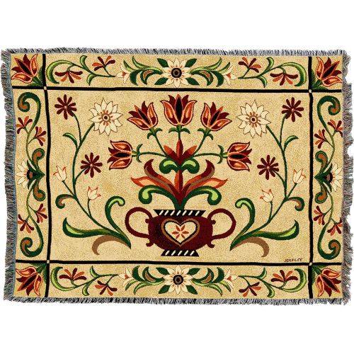  Pure Country Weavers Heritage Floral Blanket Tapestry Throw