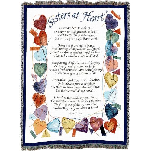  Pure Country Weavers Sisters at Heart Blanket Tapestry Throw