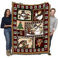 Pure Country Weavers Christmas Bear Patchwork Blanket