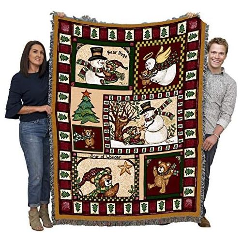  Pure Country Weavers Christmas Bear Patchwork Blanket