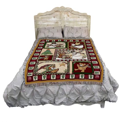  Pure Country Weavers Christmas Bear Patchwork Blanket