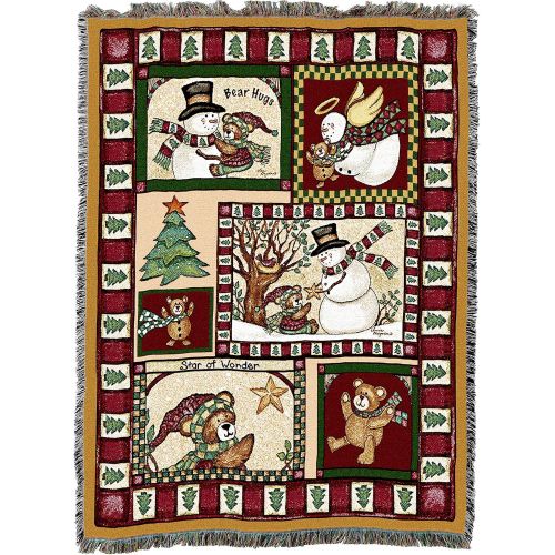  Pure Country Weavers Christmas Bear Patchwork Blanket