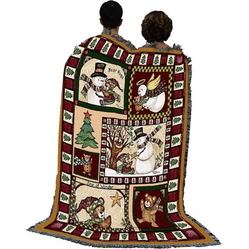  Pure Country Weavers Christmas Bear Patchwork Blanket