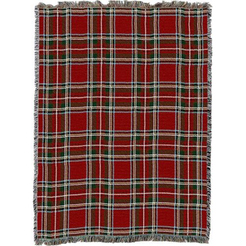  Pure Country Weavers Stewart Royal Plaid Blanket Tapestry Throw