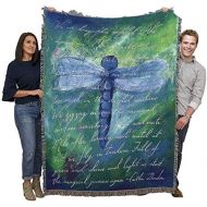 Pure Country Inc. Pure Country Weavers Dragonfly Poem Blanket Tapestry Throw