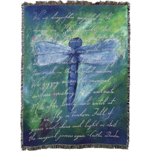  Pure Country Inc. Pure Country Weavers Dragonfly Poem Blanket Tapestry Throw