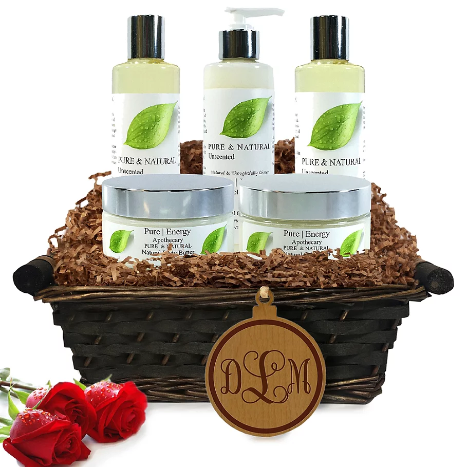 Pure Energy Apothecary Ultimate Body Pure Natural Monogram Gift Set with Basket