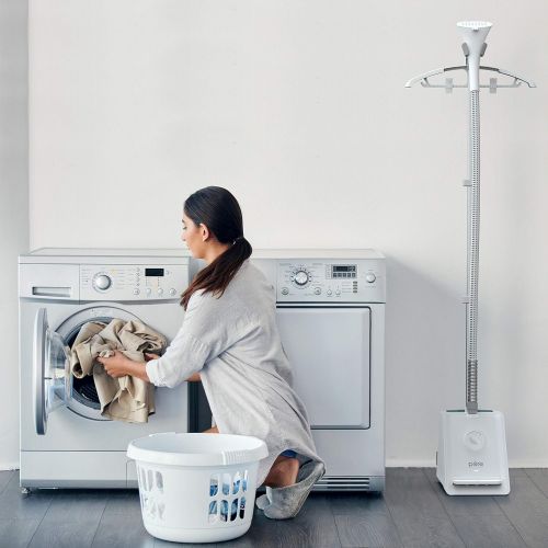  [아마존 핫딜]  [아마존핫딜]Pure Enrichment PureSteam Pro Upright Clothes Steamer with Garment Hanger and 4 Steam Levels - Heats in 45 Seconds with Half Gallon Water Tank for 1 Hour Continuous Steaming - Incl