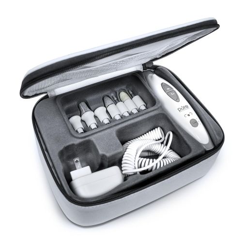  [아마존 핫딜] [아마존핫딜]Pure Enrichment PureNails 10-Piece Professional Manicure and Pedicure Kit - Electric Nail File Set for Salon-Quality Grooming at Home - 7 Nail Drill Bits, LED Grooming Light and St