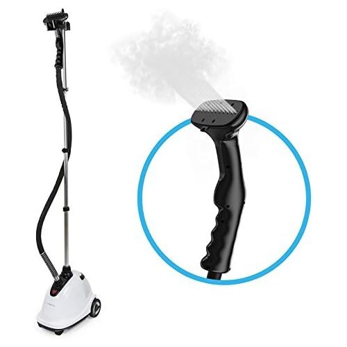  [아마존 핫딜] [아마존핫딜]Pure Enrichment PureSteam XL Standing Steamer - Fast Heating, 1500-Watt Upright Fabric Steamer with Half-Gallon Water Tank for 1 Hour Continuous Steaming - Includes Garment Hanger