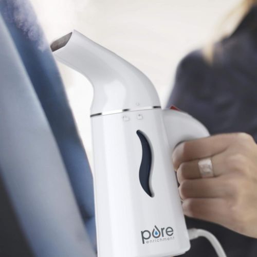  [아마존핫딜][아마존 핫딜] Pure Enrichment PureSteam Portable Fabric Steamer (White) - Fast-Heating, Ergonomic Handheld Design with Easy-Fill Water Tank for 10 Minutes of Continuous Steam - Ideal for Home or