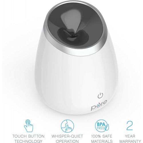  [아마존핫딜][아마존 핫딜] Pure Enrichment PureSpa Deluxe Ultrasonic Essential Oil Diffuser - 120ml Water Tank Lasts Up to 10 Hours While Generating Mood-Boosting Ions - Includes Optional Color-Changing Ligh