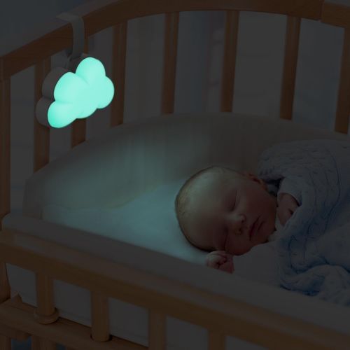  Pure Enrichment Baby Cloud Portable Sound Machine and Color-Changing Night Light - Plays 15 Soothing Sounds Including 5 Nature Sounds and 10 Lullabies to Create a Relaxing Ambiance