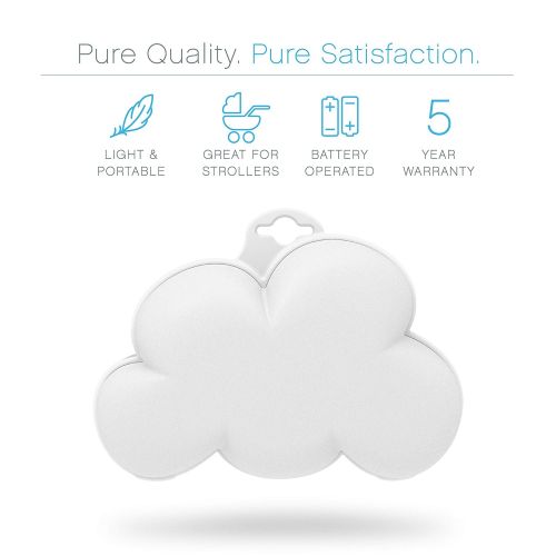  Pure Enrichment Baby Cloud Portable Sound Machine and Color-Changing Night Light - Plays 15 Soothing Sounds Including 5 Nature Sounds and 10 Lullabies to Create a Relaxing Ambiance