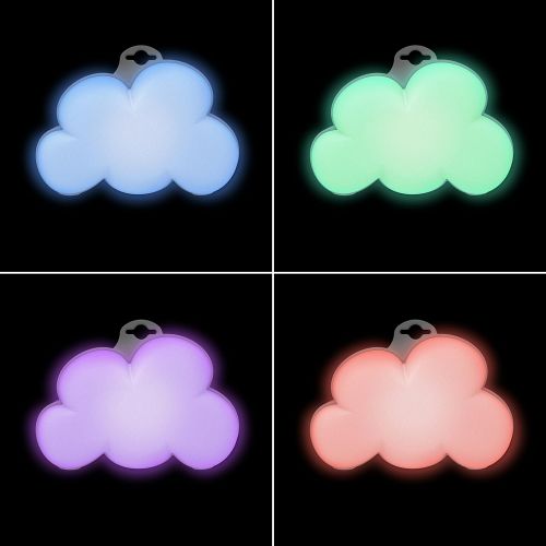  Pure Enrichment Baby Cloud Portable Sound Machine and Color-Changing Night Light - Plays 15 Soothing Sounds Including 5 Nature Sounds and 10 Lullabies to Create a Relaxing Ambiance