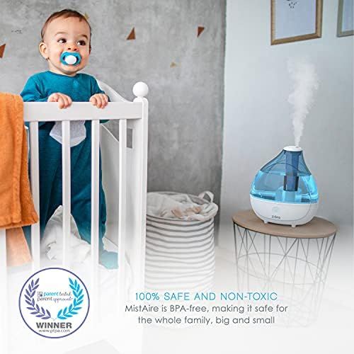  [아마존베스트]Pure Enrichment MistAire Ultrasonic Cool Mist Humidifier - Premium Humidifying Unit with Whisper-Quiet Operation, Automatic Shut-Off and Night Light Function - Lasts Up to 16 Hours