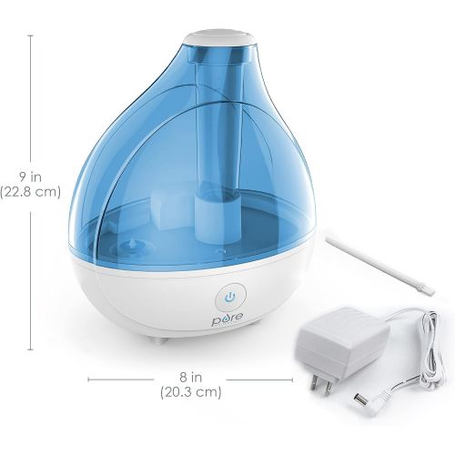  [아마존베스트]Pure Enrichment MistAire Ultrasonic Cool Mist Humidifier - Premium Humidifying Unit with Whisper-Quiet Operation, Automatic Shut-Off and Night Light Function - Lasts Up to 16 Hours