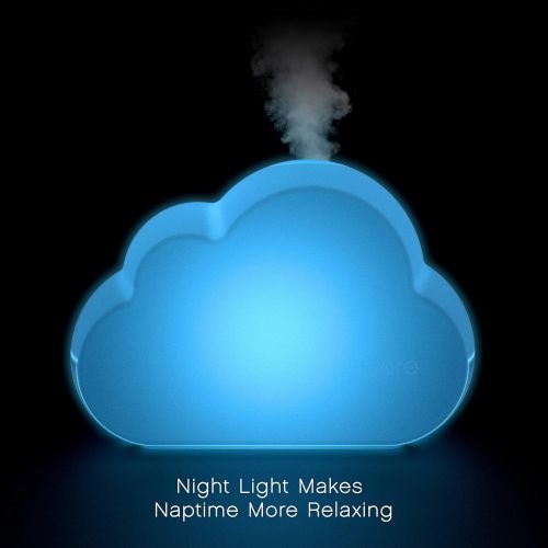  [아마존베스트]Pure Enrichment MistAire Cloud - Ultrasonic Cool Mist Humidifier Lasts Up to 24 Hours, 8-Color Night Light for Child or Baby, Variable Mist, Whisper-Quiet Operation for Nursery o