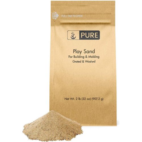  [아마존베스트]Pure Organic Ingredients Play Sand (2 lb),, Building & Molding, Promotes Creativity, Sandbox & Play Areas, Indoor/Outdoor, Eco-Friendly Packaging (Also in 5 lb & 25 lb)