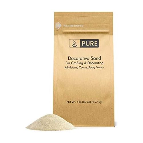  [아마존베스트]Pure Organic Ingredients Natural Decorative Sand (5 lbs), Real Sand for Use in Crafts, Decor, Vase Filler, and More!