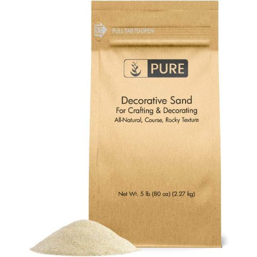  [아마존베스트]Pure Organic Ingredients Natural Decorative Sand (5 lbs), Real Sand for Use in Crafts, Decor, Vase Filler, and More!