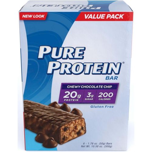  Pure Protein Chewy Chocolate Chip Bar, Value Pack, 24 Bars