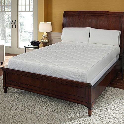  Pure Rest MFM_204_1T Euro Top Medium Firm Gel Memory Foam Mattress, Twin, White