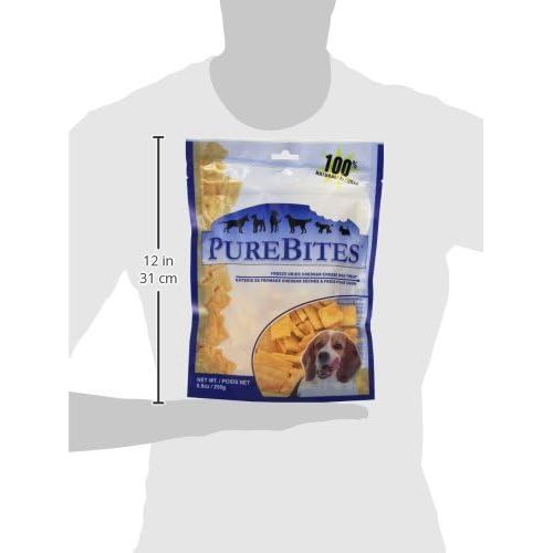  PureBites Purebites Cheddar Cheese For Dogs, 8.8Oz  250G - Value Size, 12 Pack