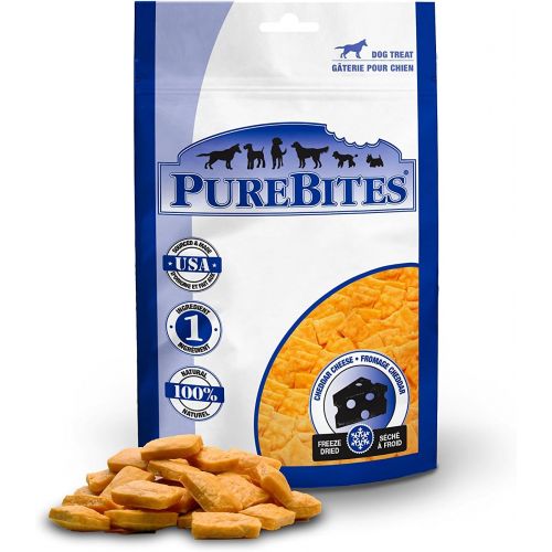  PureBites Purebites Cheddar Cheese For Dogs, 8.8Oz  250G - Value Size, 12 Pack