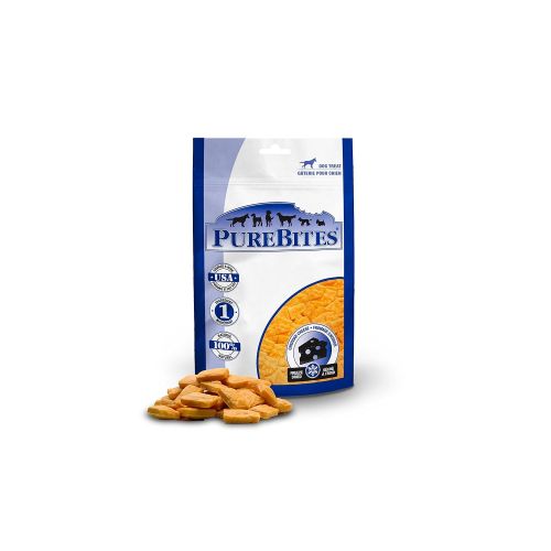  PureBites Purebites Cheddar Cheese For Dogs, 8.8Oz  250G - Value Size, 12 Pack