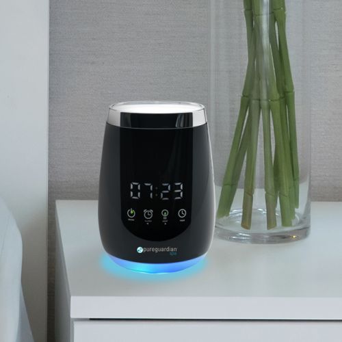  PureGuardian SPA260CA Ultrasonic Cool Mist Deluxe Aromatherapy Essential Oil Diffuser with Touch Controls & Alarm Clock