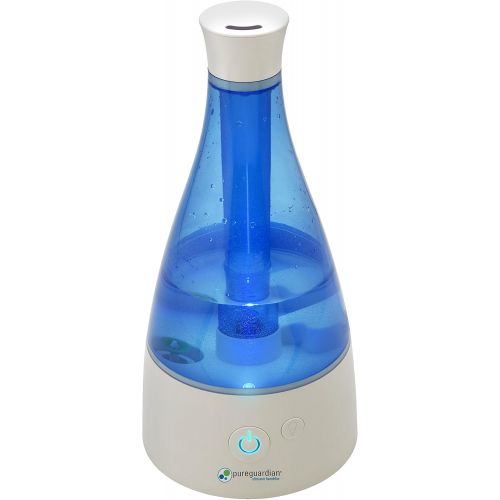  Guardian Technologies Pure Guardian H940 Ultrasonic Cool Mist Humidifier, 30 Hrs. Run Time, 0.5 Gal. Tank Capacity, 350 Sq. Ft. Coverage, Small Rooms, Quiet, Filter Free, Silver Cl