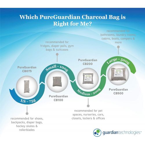  PureGuardian Guardian Technologies Bamboo Charcoal Air Purifier Bag