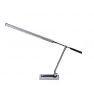 PureOptics LED Dimmable Swing Arm Desk Lamp with USB Charging Port, Natural Daylight, Chrome (VLED500)