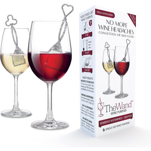  [아마존베스트]The Wand by PureWine | Removes Histamines & Sulfite Preservatives, By-the-Glass | No More Wine Headaches (3-pack)