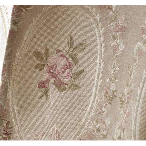  Pureaqu pureaqu 1 Panel Luxury European Style Curtains Embroidered Floral Grommet Top Curtain Fabric For Living Room Semi Blackout Darkening Window DrapesTreatment for Bedroom W75 x H84 I