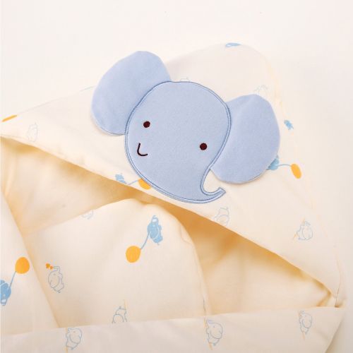  Pureborn Baby Swaddle Blanket Cotton Sleeping Bag Envelope for Newborns Elephant 88 88 cm by pureborn