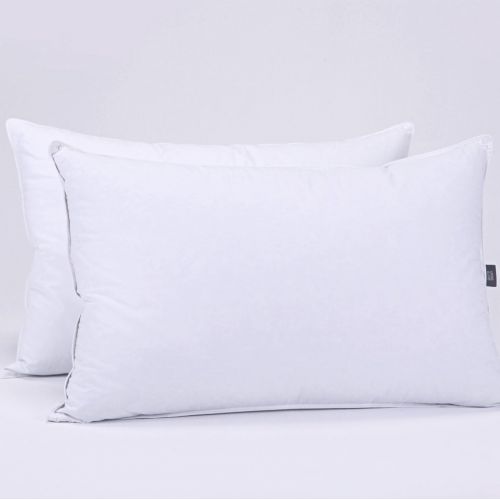  [아마존 핫딜] Puredown puredown Natural Goose Down Feather White Pillow Inserts, 100% Egyptian Cotton Fabric Cover Bed Pillows, Set of 2 King Size