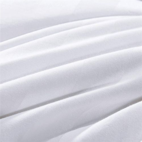 Puredown puredown Goose Down Comforter-600 Fill Power Twin XL-Cotton Shell 500TC-Stripe White